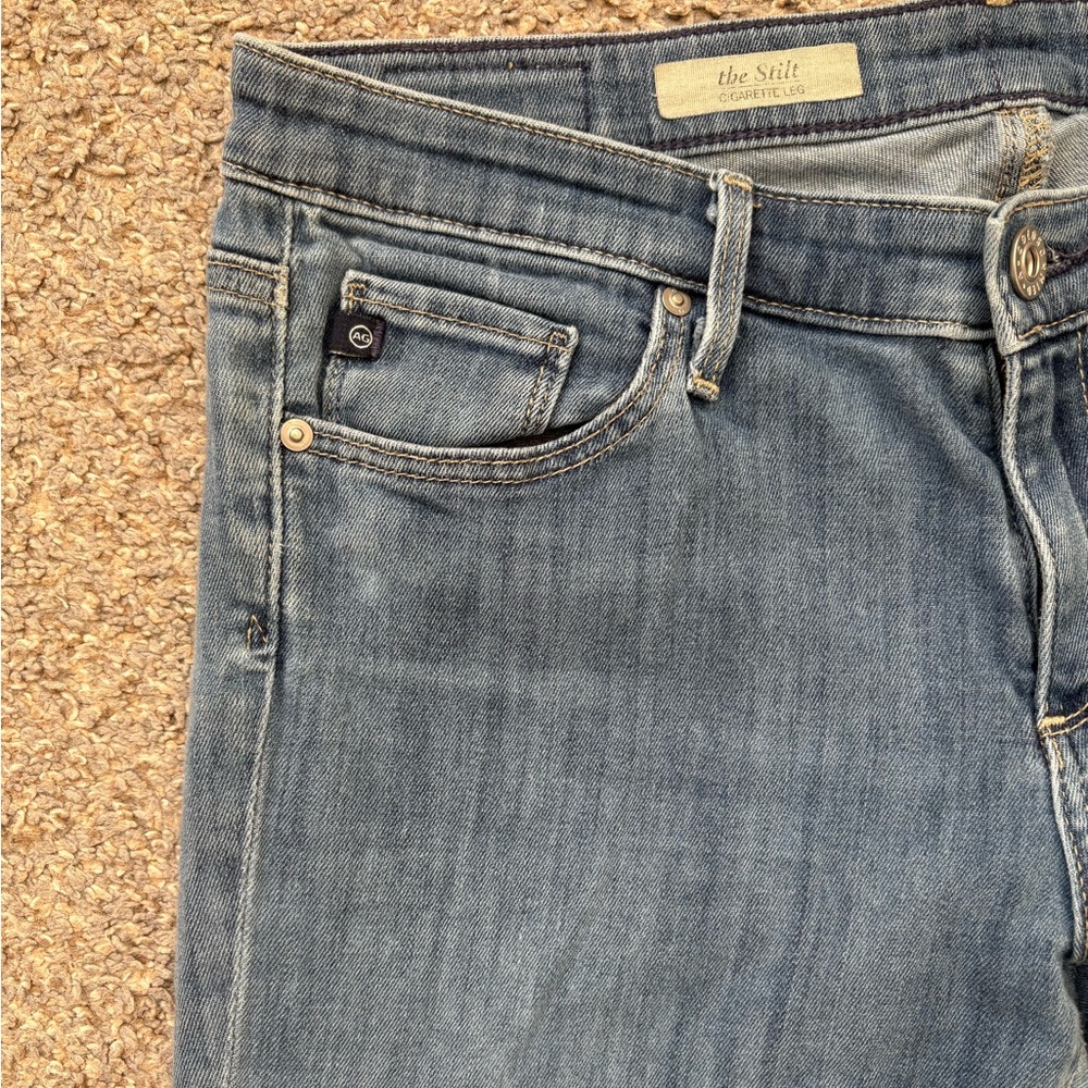 AG Adriano Goldschmied The Stilt Cigarette Leg Skinny Jeans Size 28 - Picture 6 of 11